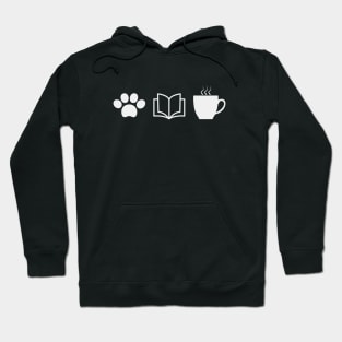 Dogs, Books and Coffee Cute Gift 2020 Hoodie